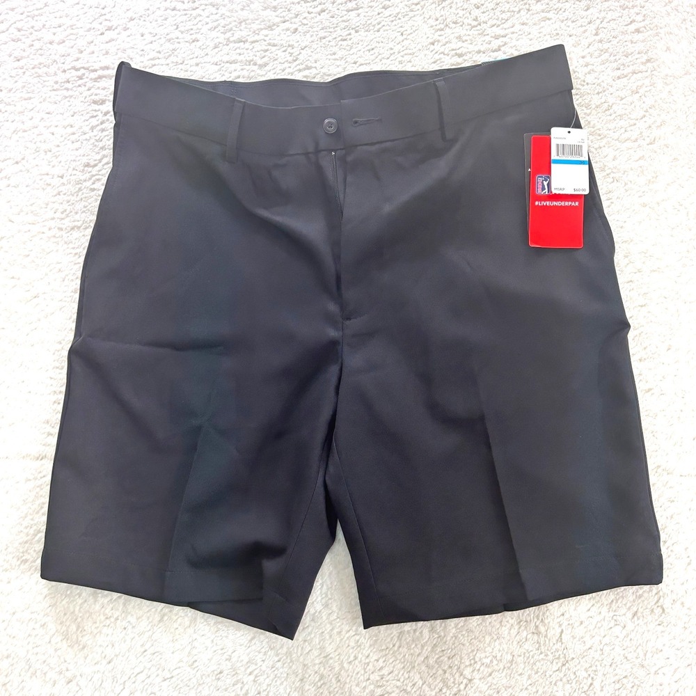 PGA Tour Men's 36" x 9" Golf Shorts Expandable‎ Waistband Flat Front Moisture - Picture 3 of 10